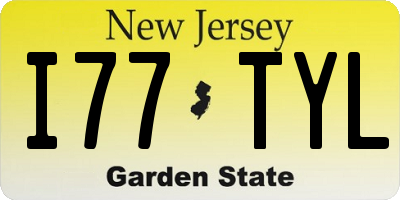 NJ license plate I77TYL