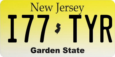 NJ license plate I77TYR