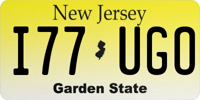 NJ license plate I77UGO