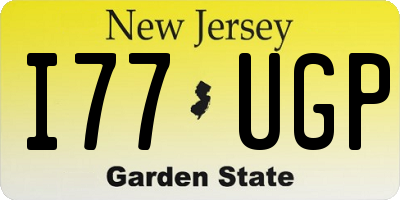 NJ license plate I77UGP