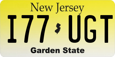 NJ license plate I77UGT