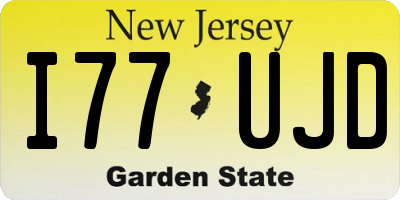 NJ license plate I77UJD