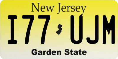 NJ license plate I77UJM