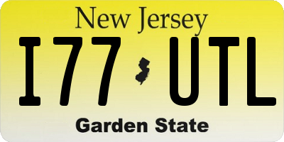 NJ license plate I77UTL