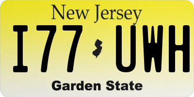 NJ license plate I77UWH
