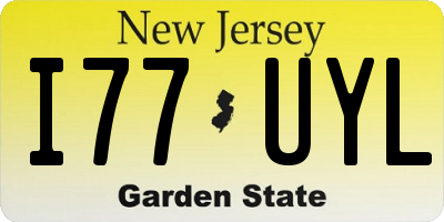 NJ license plate I77UYL