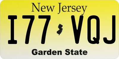 NJ license plate I77VQJ