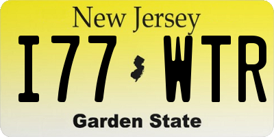 NJ license plate I77WTR