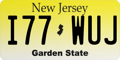 NJ license plate I77WUJ