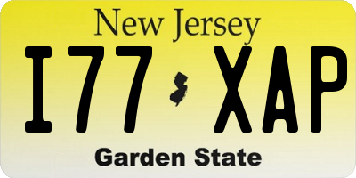 NJ license plate I77XAP