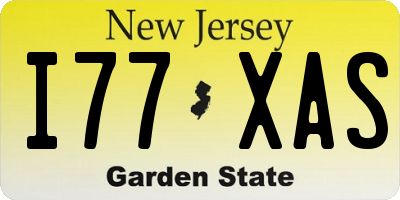 NJ license plate I77XAS