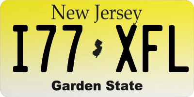 NJ license plate I77XFL