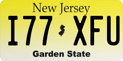 NJ license plate I77XFU
