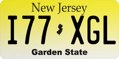 NJ license plate I77XGL