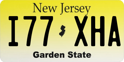 NJ license plate I77XHA