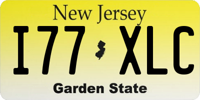 NJ license plate I77XLC