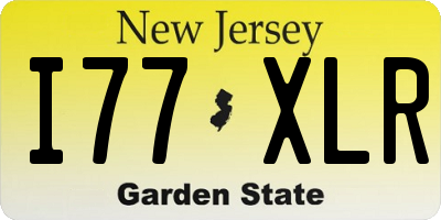 NJ license plate I77XLR