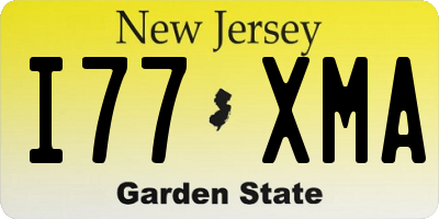 NJ license plate I77XMA