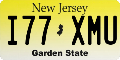 NJ license plate I77XMU