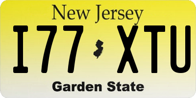 NJ license plate I77XTU