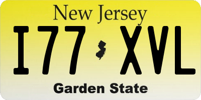 NJ license plate I77XVL
