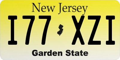 NJ license plate I77XZI