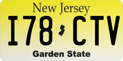 NJ license plate I78CTV