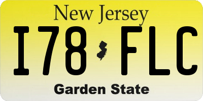 NJ license plate I78FLC