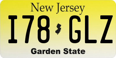 NJ license plate I78GLZ