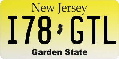 NJ license plate I78GTL