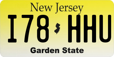 NJ license plate I78HHU