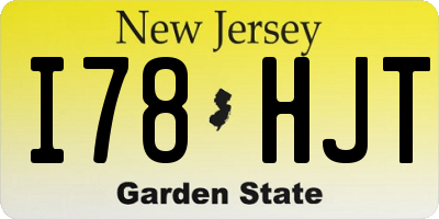 NJ license plate I78HJT