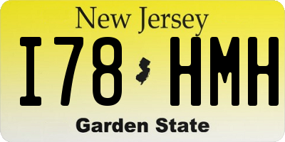 NJ license plate I78HMH