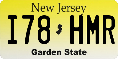 NJ license plate I78HMR