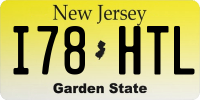 NJ license plate I78HTL