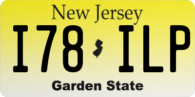 NJ license plate I78ILP