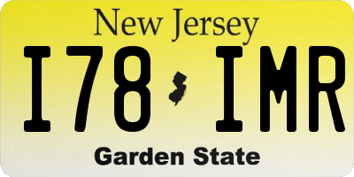 NJ license plate I78IMR