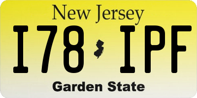 NJ license plate I78IPF