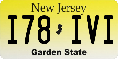NJ license plate I78IVI