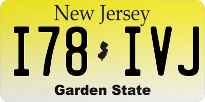 NJ license plate I78IVJ