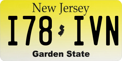 NJ license plate I78IVN