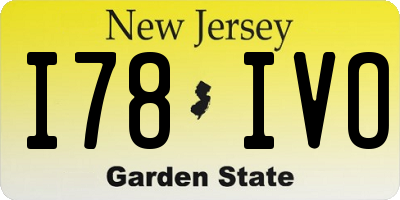 NJ license plate I78IVO
