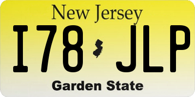 NJ license plate I78JLP