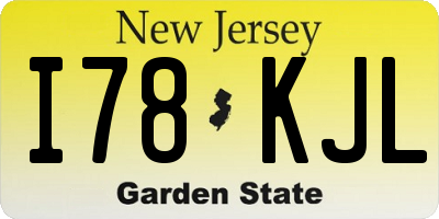 NJ license plate I78KJL