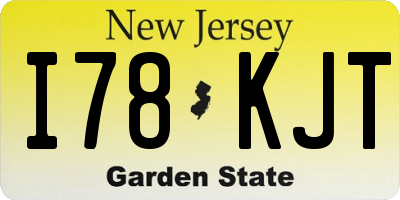 NJ license plate I78KJT
