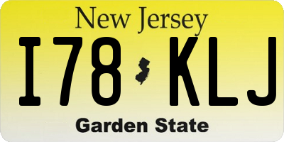 NJ license plate I78KLJ