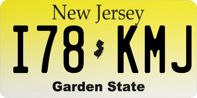 NJ license plate I78KMJ