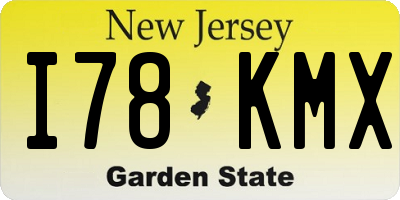 NJ license plate I78KMX