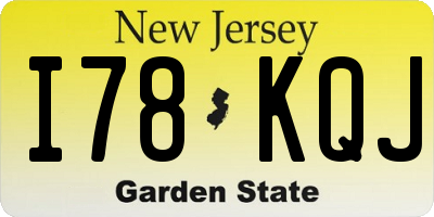 NJ license plate I78KQJ