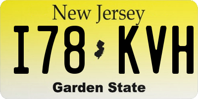 NJ license plate I78KVH